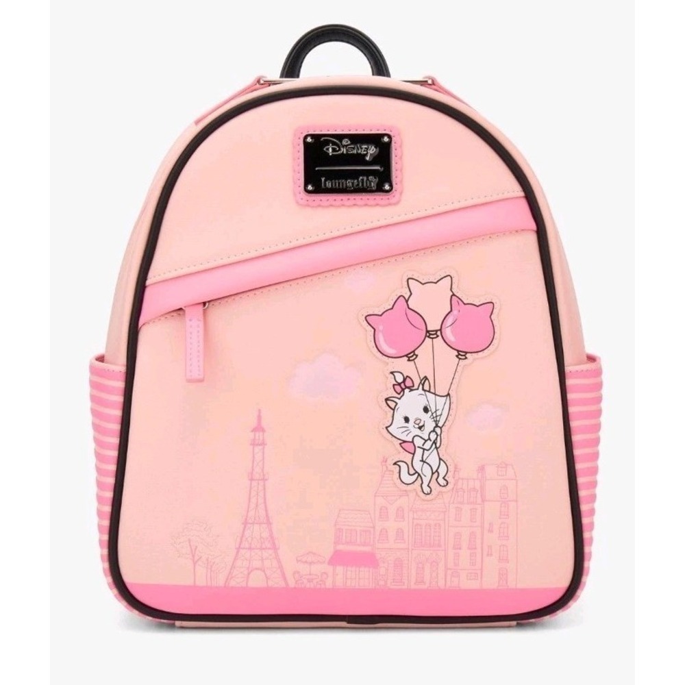 NWT Exclusive Disney‎ The Aristocats Marie Balloons Paris Mini Pink Backpack!